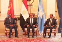 Madaxweynayaasha Soomaaliya, Masar iyo Ereteriya oo kulan 3 geesood ah uga socdo Asmara