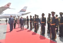 Madaxweyne Abdel Fattah El-Sisi oo Gaaray Magaalada Asmara