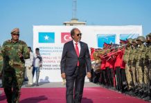 Madaxweyne Xasan Sheekh oo ka qeybgalay soo dhaweynta Markabka ORUC REIS oo baaris ku sameynaya shidaalka Soomaaliya