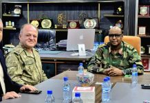 Taliyaha ciidamada xoogga dalka oo xafiiskiisa kula kulmay wafdi ka socda Turkiga