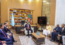 Madaxweynaha Soomaaliya oo madaxtooyada ku qaabilay wafdi ka socday Turkiye