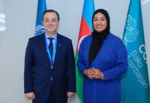 Wasiirka degaanka iyo isbaddelka Cimilada XFS oo kulan la qaadatay Madaxa COP29