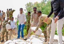 Xoogga Dalka oo shacbaka ku garab siinaya siidii looga hortagi la haa fatahaadaha wabiga Shabeelle