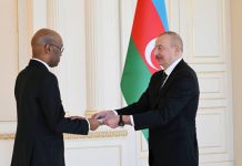 Danjire Fatxudiin Cali oo waraaqihiisa aqoonsiga Danjirinimo u gudbiyay Madaxweynaha Azerbaijan