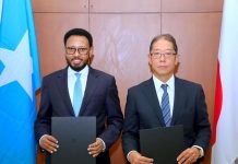 Soomaaliya iyo Japan oo Kala Saxiixday Heshiis Deyn Cafin ah