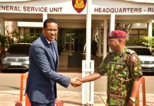 Danjire Jabriil oo kulan mira dhal ah la qaatay Taliyaha Ciidanka Booliska Kenya