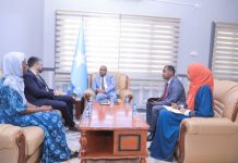 Xoghaya joogtada wasaaradda Arrimaha Dibadda oo kulan la qaatay Madaxa Hay’adda IOM ee Soomaaliya