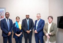 Wasiirka Qorshaynta XFS oo kulan la qaatay guddoomiyeyaasha cusub ee Kooxda Deeq-bixiyeyaasha Soomaaliya