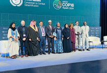 Wasiirka Tamarta iyo Kheyraadka Biyaha oo Riyadh uga qeyb galay shirka COP16