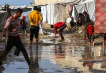 isra’el oo xannibtay gargaarka kadib roob wata daadad oo ka da’ay Gaza