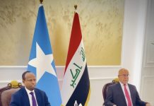 Wasiirka Caafimaadka XFS oo si diiran loogu soo dhaweeyay Magaalada Baghdad