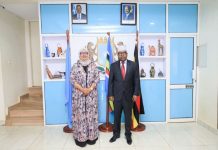 Wasiirka arrimaha dibadda Soomaaliya oo kormeeray xarunta Safaaradda Soomaaliya ee Uganda