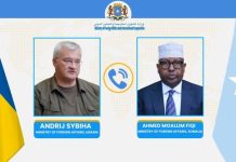 Wasiir Fiqi oo khadka taleefanka kula hadlay dhigiisa dalka Ukraine