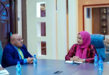 Wasiirka wasaaradda Qoyska oo la kulantay ergayga Midowga Afrika ee Soomaaliya