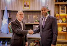 Wasiirka gaashaandhigga oo qaabilay wakiilka Qaramada Midoobay