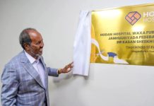 Madaxweyne Xasan Sheekh oo daah-furay Isbitaal casri ah oo Muqdisho laga hirgaliyey