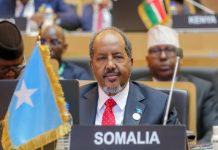 Madaxweynaha Xasan Sheekh oo ka qeyb galay furitaanka meertada 38-aad ee Midowga Afrika