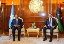 Madaxwyne Xasan Sheekh oo hoggaamiyaha Liibiya kala hadlay joojinta Tahriibka iyo iskaashiga labada dal