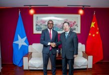 Guddoomiyaha SoDMA oo kulan la qaatay Safiirka Shiinaha ee Soomaaliya