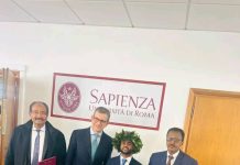 Mas’uuliyiin ka tirsan safaaradda Soomaaliya ee Dalka Talyaaniga oo ka qeyb galay xaflad qalin jebin ah