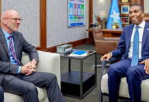 Raโiisul Wasaare Xamsa oo la kulmay danjire James Swan