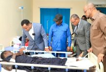 Guddiga Qaran ee taageerada dagaalka Khawaarijta oo booqday isbitaalada caasimadda