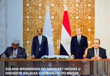 Golaha Wasiirrada oo ansixiyey heshiis u dhexeeya Soomaaliya iyo Masar oo ku saabsan in labada dowladdood ay ka dhaafaan baasaboorka diblomaasiga shuruudaha dal-ku-galka