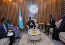 Wasiirka Dhallinyarada oo kulan la qaatay wakiilka Hay’adda Qaramada Midoobay ee (UNFPA)