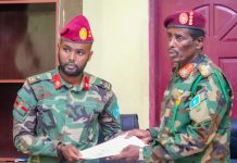 Taliyaha cusub ee guutada ilaalada madaxtooyada oo xilka la wareegay