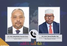 Wasiir Fiqi oo u hambalyeeyay wasiirka cusub ee arrimaha Dibadda Jabuuti