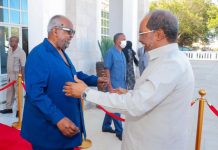 Madaxwyne Xasan Sheekh oo la kulmay dhigiisa dalka Jabuuti