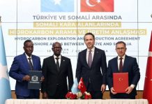 Soomaaliya iyo Turkiye oo kala saxeexday heshiis Shidaal Baaris ah