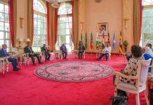 Madaxweyne Xasan Sheekh oo ka qayb galay shir-madaxeedka dalalka Ciidamada AUSSOM