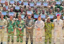 Askar ka tirsan Ciidanka Xoogga Dalka oo tababar loogu soo xiray Muqdisho