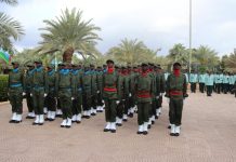 Ciidan ka tirsan Daraawiishta Booliska Soomaaliyeed oo tababar loogu soo xiray Jabuuti