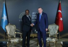 Madaxweyne Xasan Sheekh Maxamuud oo la kulmay dhiggiisa Turkiga Recep Tayyip Erdoğan
