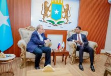 Wasiir kuxigeenka Arrimaha Dibadda Soomaaliya oo Muqdisho ku soo dhoweeyay dhiggiisa Ruushka