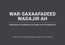 Beesha caalamka oo soo dhaweeysay gogosha uu fidiyay Madaxweynaha Jamhuuriyadda