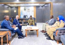 Taliyaha Ciidanka Boliiska oo Xafiiskiisa ku qaabilay Madaxa Hay’adda UNDP Soomaaliya