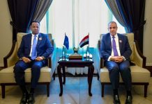 Wasiirka Arrimaha Dibadda Soomaaliya oo kulan-doceed kula yeeshay Bagdaad dhiggiisa Masar