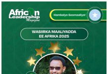 Wasiirka Maaliyadda XFS oo loo doortay Wasiirka Maaliyadda Afrika ee 2025
