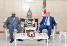 Guddoomiyaha golaha shacabka oo la kulmay gudoomiyaha Baarlamaanka Aljeeriya