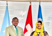 Wasiirka deegaanka XFS oo booqasho ku tegay Safaaradda Soomaaliya ee dalka Switzerland