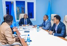 Wasiirka Kalluumeysiga oo kulan la qaatay Wakiilka Hayโadda FAO ee Soomaaliya