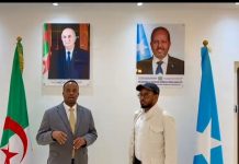 Wasiirka Maaliyadda XFS oo saaka booqday Safaaradda Soomaaliya ee dalka Aljeeriya