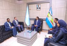 Wasiirka Arrimaha Dibadda XFS oo la kulmay Madaxa Hay’adda Miino baarista