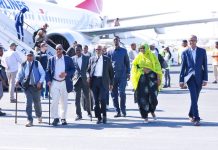 Guddoomiyaha aqalka sare iyo wafdi uu hoggaaminayo oo dalka dib ugu soo laabtay