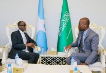 Wasiirka Ganacsiga oo la kulmay Safiirka Sucuudiga u fadhiya Soomaaliya