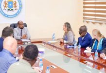 Wasiir dowlaha amniga oo kulan la qaatay mas’uuliyiin ka tirsan hawlgalka QM ee UNTMIS