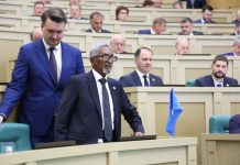 Guddoomiyaha aqalka sare oo ka qaybgalay fadhiga aqalka sare ee Ruushka